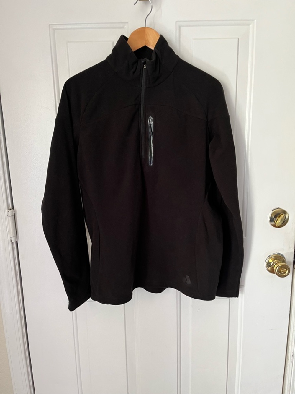 EDDIE BAUER - First Ascent  BLACK 1/4 Zip Fleece - Women's Sz XXL